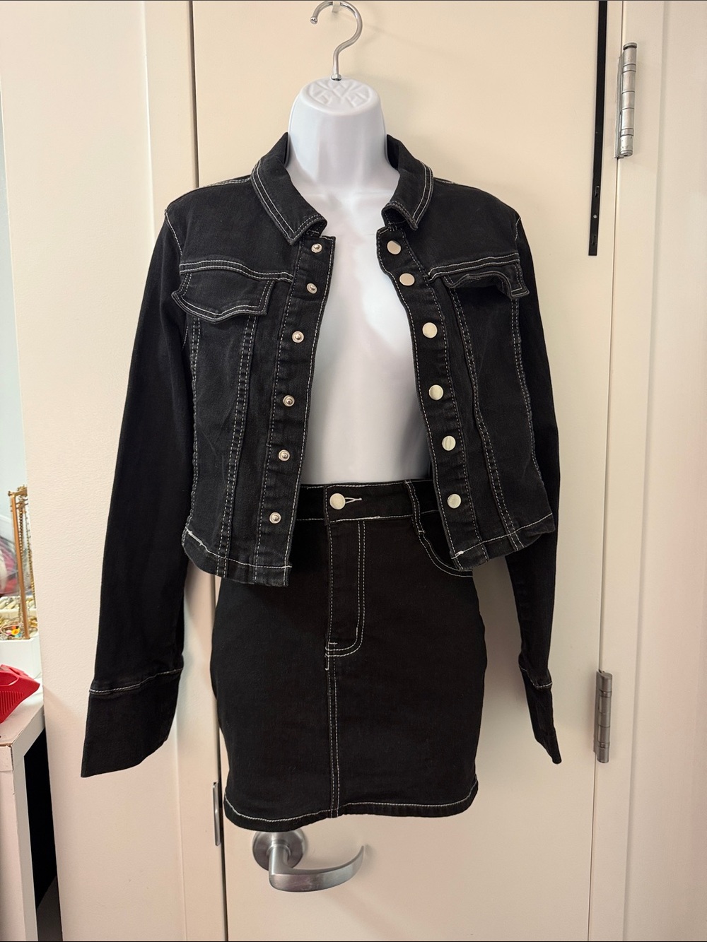 🍂Fall Fave: Denim Jacket & Skirt Set